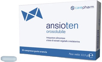 ANSIOTEN OROSOLUBILE 30 COMPRESSE ARANCIA SENZA ZUCCHERI GLUTINE E LATTOSIO CON EDULCORANTI