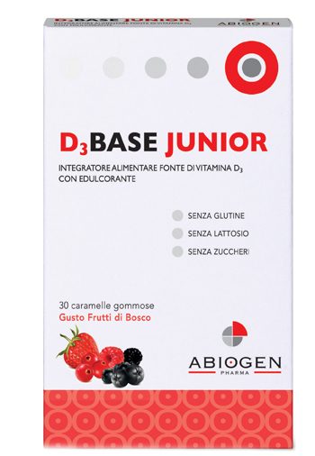 D3BASE JUNIOR 30 CARAMELLE GOMMOSE FRUTTI DI BOSCO
