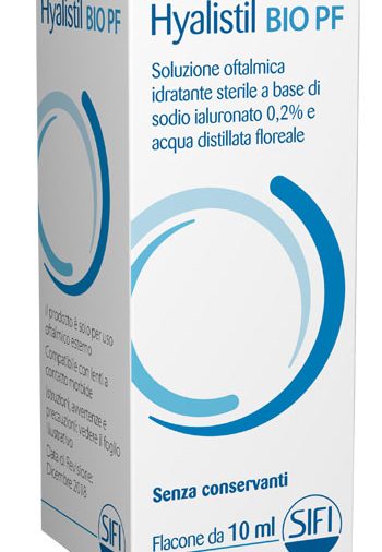 GOCCE OCULARI HA 0,2% E ACQUE DISTILLATE HYALISTIL BIO PF FRUTTI ROSSI 10 ML