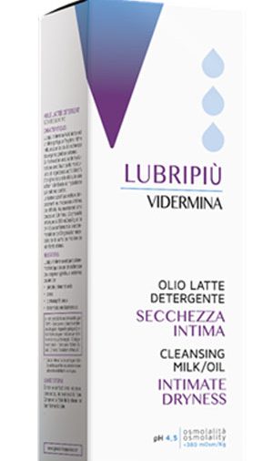 VIDERMINA LUBRIPIU' OLIO LATTE DETERGENTE SECCHEZZA INTIMA 200 ML