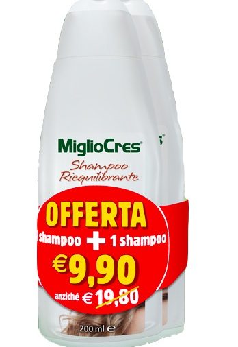 MIGLIOCRES SHAMPOO RIEQUILIBRANTE BIPACK 2 FLACONI X 200 ML
