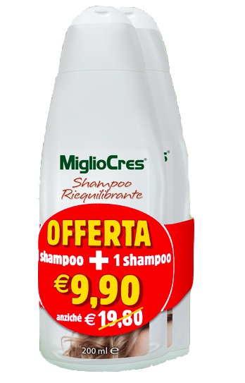 MIGLIOCRES SHAMPOO RIEQUILIBRANTE BIPACK 2 FLACONI X 200 ML