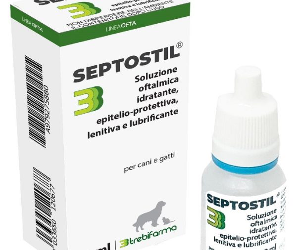 SEPTOSTIL SOLUZIONE OFTALMICA IDRATANTE EPITELIO PROTETTIVALENITIVA LUBRIFICANTE PER CANI E GATTI 10 ML