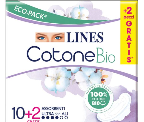 LINES COTONE BIO ULTRA ALI 12 PEZZI