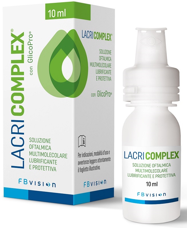 LACRICOMPLEX SOLUZIONE OFTALMICA MULTIMOLECOLARE LUBRIFICANTE PROTETTIVA CON GLICOPRO 10 ML