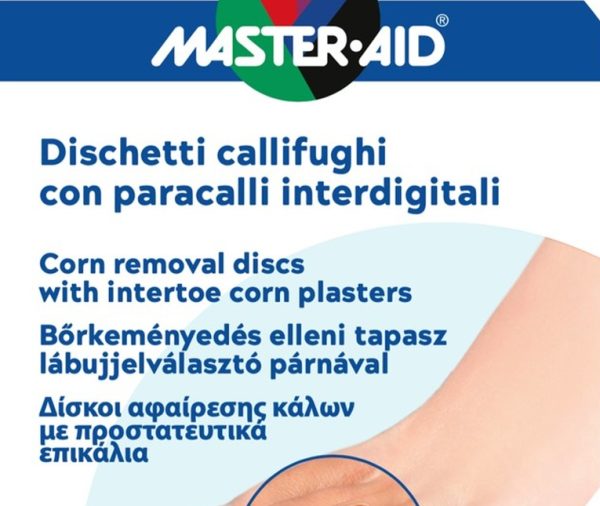 DISCHETTO CALLIFUGO 6 PEZZI + PARACALLO 6 PEZZI INTERDIGITALI MASTER-AID FOOTCARE B5