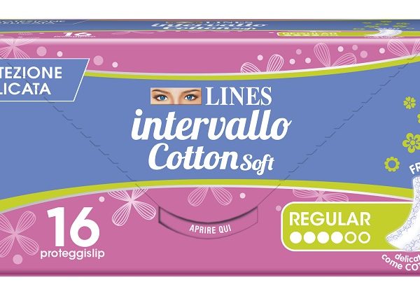PROTEGGISLIP LINES INTERVALLO COTTON SOFT FRESH DISTESI 16 PEZZI