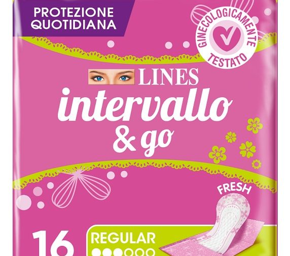 PROTEGGISLIP LINES INTERVALLO FRESH&GO RIPIEGATI 16 PEZZI