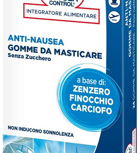 P6 NAUSEA CONTROL 24 GOMME DA MASTICARE SENZA ZUCCHERO