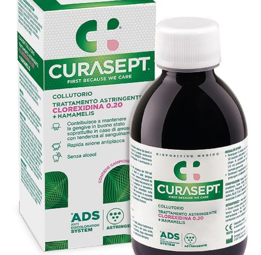 CURASEPT COLLUTORIO ADS DNA TRATTAMENTO ASTRINGENTE 200 ML +CAMPIONE OMAGGIO DENTIFRICIO ASTRINGENTE 6 ML