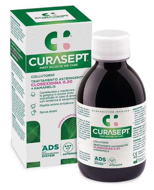 CURASEPT COLLUTORIO ADS DNA TRATTAMENTO ASTRINGENTE 200 ML +CAMPIONE OMAGGIO DENTIFRICIO ASTRINGENTE 6 ML