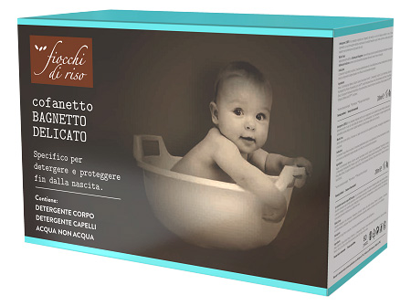 FIOCCHI DI RISO COFANETTO BAGNETTO 1 DETERGENTE CORPO 200 ML+ 1 DETERGENTE CAPELLI 200 ML + SALVIETE ACQUA NON ACQUA 60PEZZI + BEAUTY