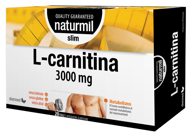NATURMIL L-CARNITINA 3000 MG 20 FIALE DA 15 ML