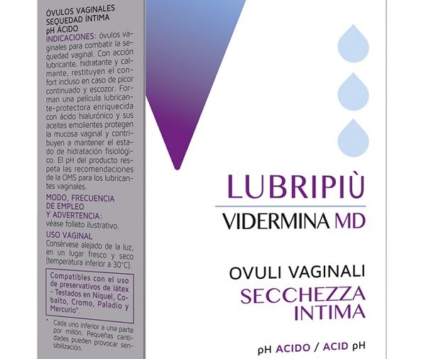 VIDERMINA LUBRIPIU' OVULI VAGINALI 2 BLISTER DA 5 OVULI