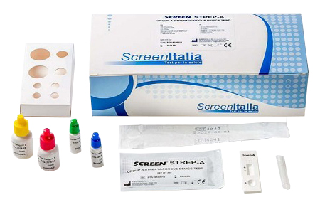 STREP A ANTIGEN HOME TEST DETERMINAZIONE QUALITATIVA ANTIGENI STREPTOCOCCO A DA TAMPONE FARINGEO 2 PEZZI