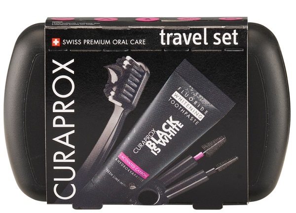 CURAPROX BLACK IS WHITE TRAVEL SET