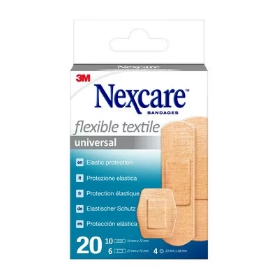 CEROTTO PREPARATO NEXCARE TEXTILE N0420AS ASSORTITI 3 MISURE10 CEROTTI 19X72MM + 6 CEROTTI 25X72MM + 4 CEROTTI 22,5MM