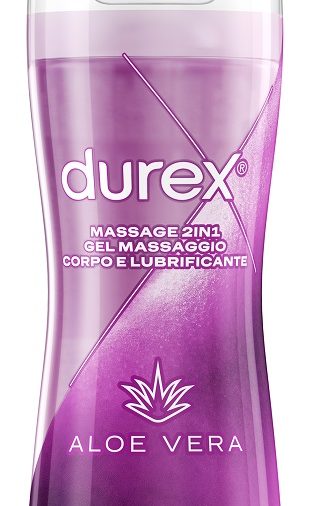DUREX MASSAGE 2 IN 1 GEL MASSAGGIO CORPO E LUBRIFICANTE ALOEVERA 200 ML