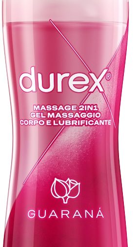 DUREX MASSAGE 2 IN 1 GEL MASSAGGIO CORPO E LUBRIFICANTE GUARANA' 200 ML