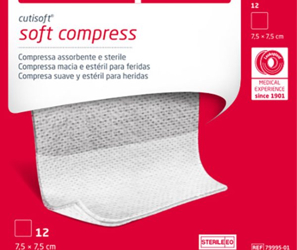 GARZA IDROFILA COMPRESSA CUTISOFT TESSUTO NON TESSUTO 7,5X7,5 CM 12 PEZZI