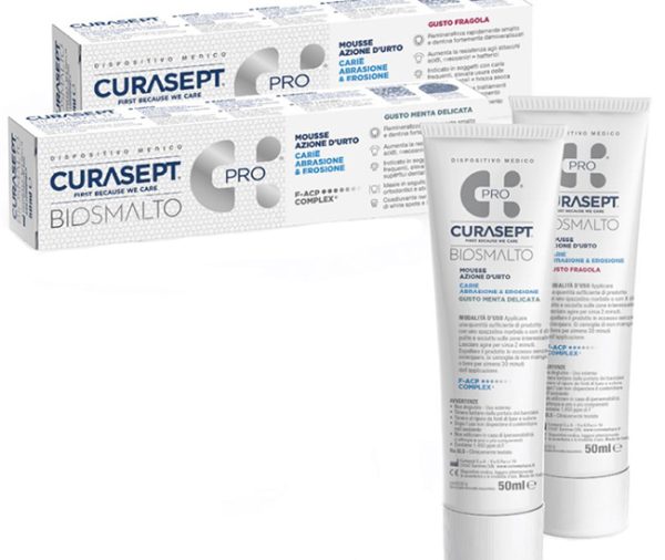 CURASEPT BIOSMALTO MOUSSE CARIE FRAGOLA 50 ML