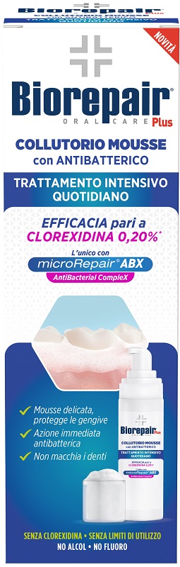 BIOREPAIR PLUS COLLUTORIO MOUSSE ANTIBATTERICO ABX 200 ML