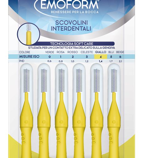 EMOFORM SCOVOLINO ISO 4 GIALLO 6 PEZZI