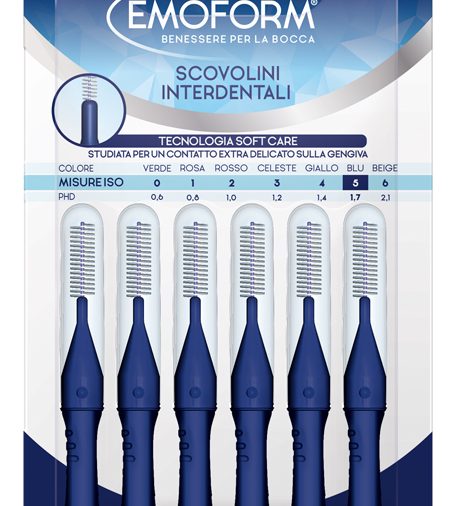 EMOFORM SCOVOLINO ISO 5 BLU 6 PEZZI