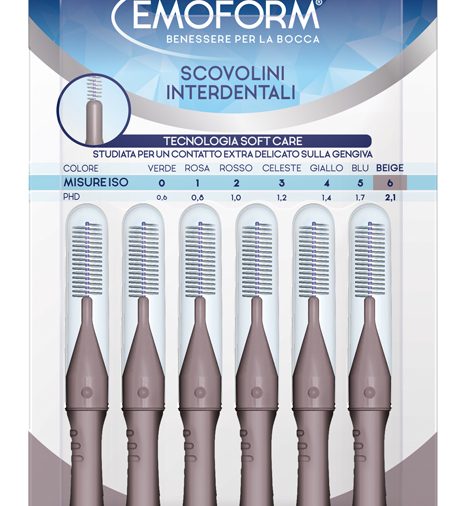 EMOFORM SCOVOLINO ISO 6 BEIGE 6 PEZZI