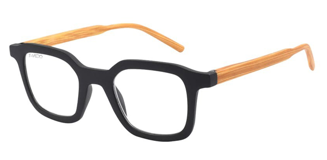 OCCHIALE DA LETTURA PREMONTATO T-VEDO BAMBOO 2 NERO +1,50