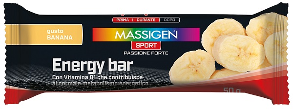 MASSIGEN SPORT ENERGY BARRETTA BANANA 50 G