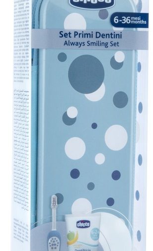CHICCO SET DENTALE 6 MESI+ AZZURRO