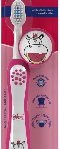CHICCO SPAZZOLINO 3-6 YEARS ROSA
