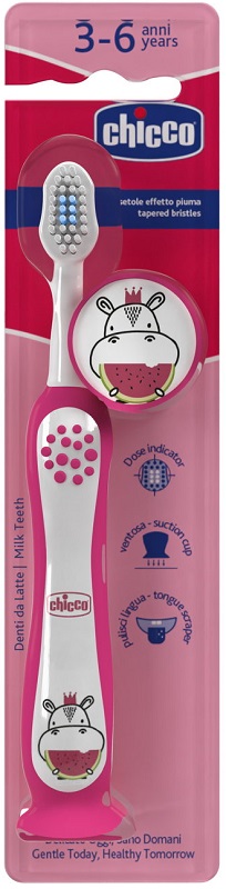 CHICCO SPAZZOLINO 3-6 YEARS ROSA