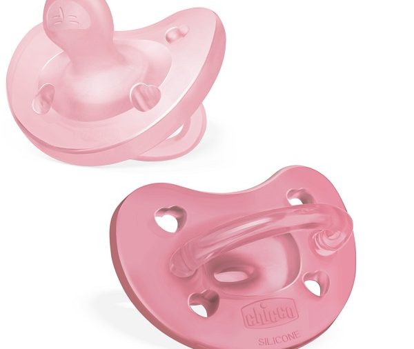 CHICCO GOMMOTTO SILICONE ROSA 6-16 MESI 2 PEZZI