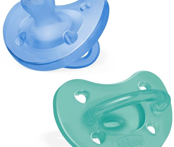 CHICCO GOMMOTTO SILICONE AZZURRO 16-36 MESI 2 PEZZI