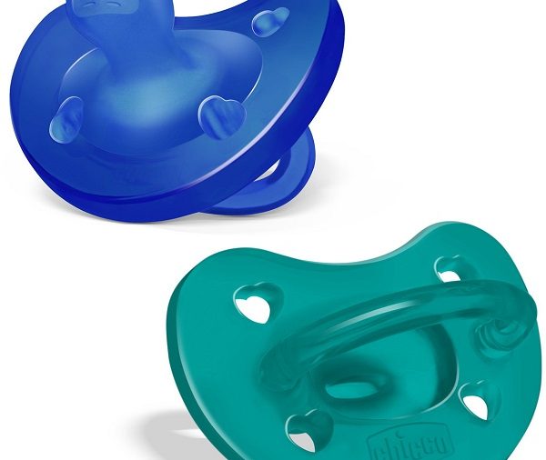 CHICCO GOMMOTTO SILICONE AZZURRO 6-16 MESI 2 PEZZI