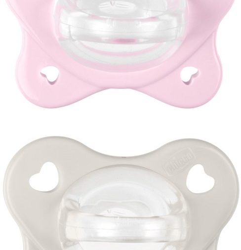 CHICCO DUAL SOFT SUCCHIETTO ROSA 2-6 MESI 2 PEZZI