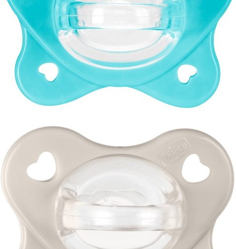 CHICCO DUAL SOFT SUCCHIETTO AZZURRO 6-16 MESI 2 PEZZI