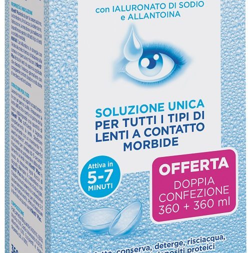 SOLUZIONE UNICA PER LENTI A CONTATTO IRILENTI 2 PEZZI DA 360ML