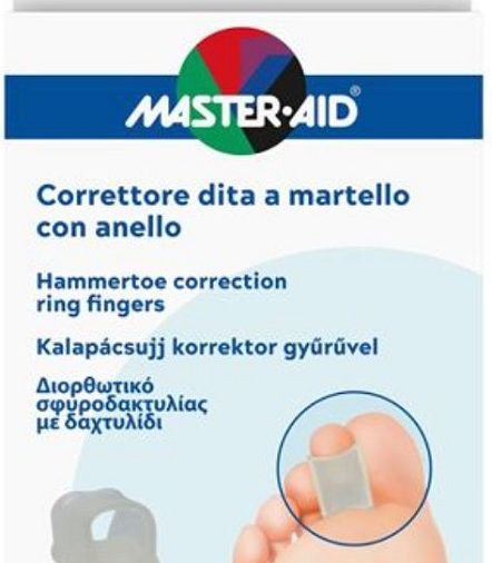 CORRETTORE DITA A MARTELLO MASTER-AID FOOTCARE CON ANELLO 1PEZZO C14