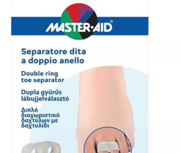 SEPARATORE DITA MASTER-AID FOOTCARE CON ANELLO DOPPIO SMALL2 PEZZI C10