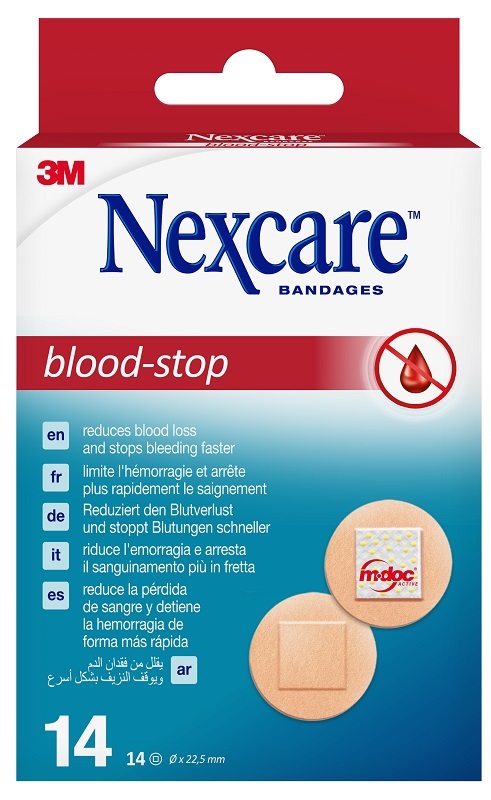 TAMPONE NASALE NEXCARE BLOOD STOP SPOTS 22MM 14 PEZZI