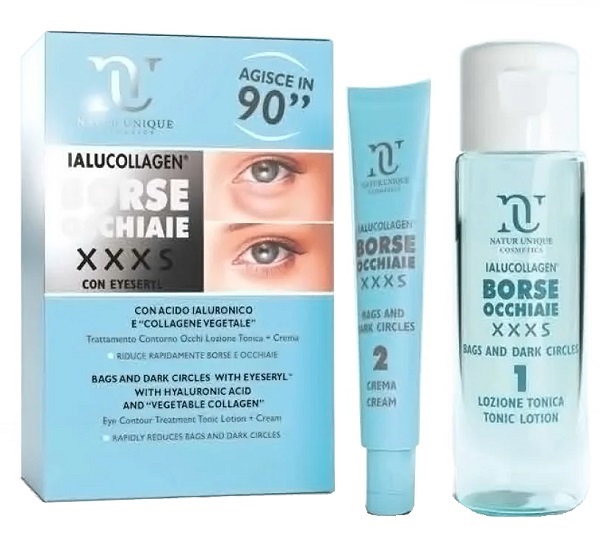 NATUR UNIQUE IALUCOLLAGEN BORSE E OCCHIAIE XXXS TONICO 10 ML+ 30 ML