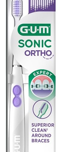 GUM SONIC ORTHO BATTERY TOOTHBRUSH