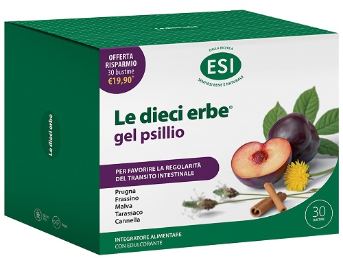 ESI LE DIECI ERBE GEL PSILLIO OFFERTA RISPARMIO 30 BUSTINE