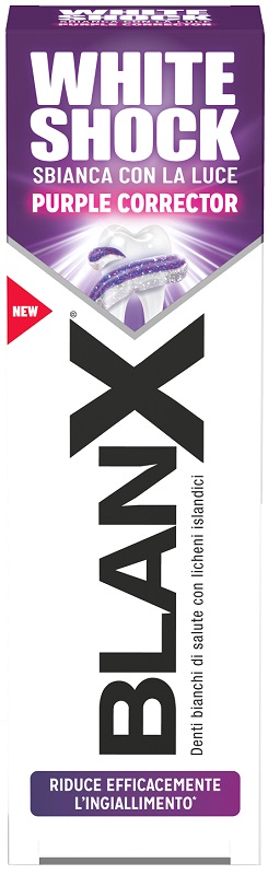 BLANX WHITE SHOCK PURPLE CORRECTOR DENTIFRICIO 75 ML
