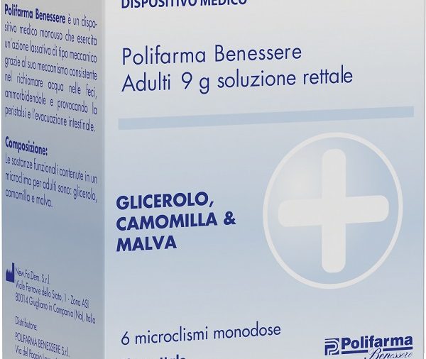 MICROCLISMA RETTALE GLICEROLO BENESSERE 6 PEZZI 9 G