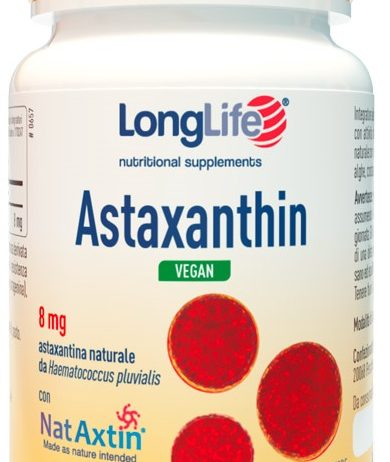 LONGLIFE ASTAXANTHIN VEGAN 8 MG 30 PERLE VEGETALI SENZA GLUTINE