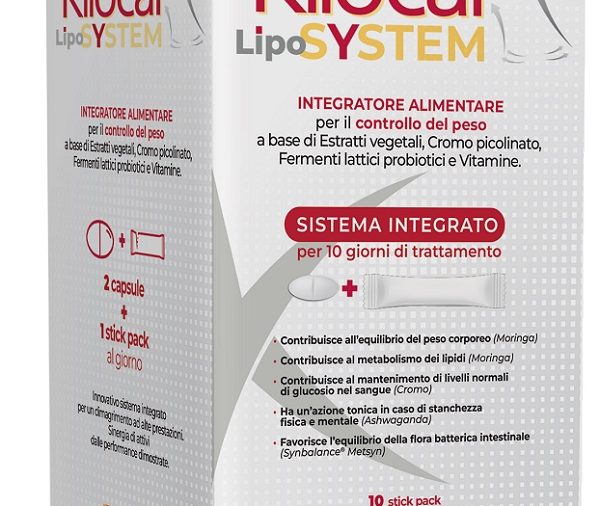 KILOCAL LYPO SYSTEM 20 COMPRESSE 1,3 G + 10 STICK OROSOLUBILI 2 G 3 PEZZI